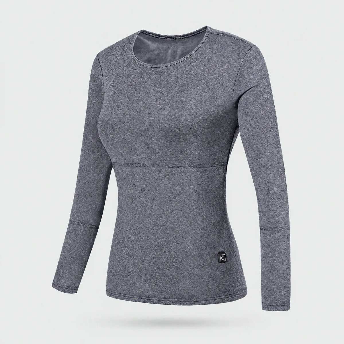 Alpenwarm heated base layer top for women in gray